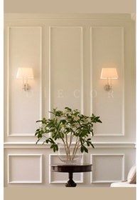 Resim Diecor Dekoratif Boyanabilir 10 Adet 2 Cm Eğimli Polistren Duvar Çıtası Beyaz 20 X 17 Model:xa180 