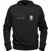 Resim Alfa Tshirt V For Vendetta Resimli Tasarım Baskılrı Çocuk Siyah Sweatshirt 