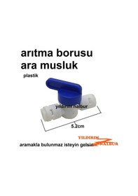 Resim 2 Adet Su Arıtma Vanası Küresel Plastik Su Arıtıcı Musluk Beyaz 