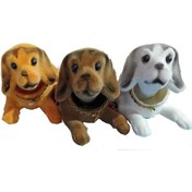 Resim Bisürü 3 Adet Kafa Sallayan Köpek Araç İçi Aksesuar 17x9x7 cm Farklı Renklerde 