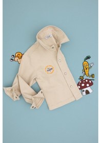 Resim U.s. Polo Assn. Erkek Çocuk Krem Gömlek Desenli 50300403-vr071 KREM 