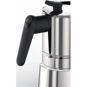 Resim PremiumPort Paslanmaz Çelik Moka Pot 4 Cup, Kahve Demleme Seti 