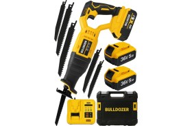 Resim Bulldozer Kömürsüz Motor Tilki Kuyruğu Testere Çift Akülü Hızlı Şarj Yedek Uç Kılıç Testere 