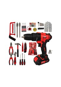 Resim 36 Vf 5 Ah Metal Sanziman Çift Akülü Sarjli Matkap 105 Parça Akülü Vidalama Set 