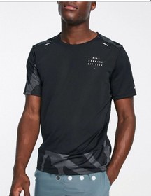 Resim Nike Dri-fıt Run Division Rise 365 Kısa Kollu Erkek Koşu Üstü Cng-store Siyah 