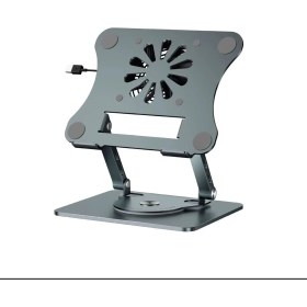 Resim Fabrika Dogrudan Satig: Sogutma Fani ile Katlanabilir Laptop Standi, 360 ° Dönebilir, Dayanikli Metal Malzeme 