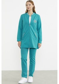 Resim Sementa Marine Detaylı Tunik Eşofman Takım - Petrol 001 