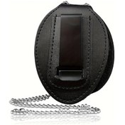 Resim Gateesat Siyah Evrensel Rozet Tutucu Metal Klips Ve Zincir 