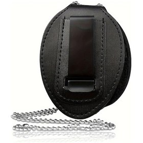 Resim Gateesat Siyah Evrensel Rozet Tutucu Metal Klips Ve Zincir 