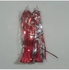 Resim Umt Bisiklet Aksesuar Seti - Kırmızı - Havalı Korna, Püskül Elcik ve Aynalı Rüzgar Gülü 