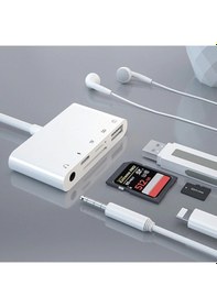 Resim Ally 5 In 1 iPhone-iPad Lightning To Audio Usb Kamera Dönüştürücü 