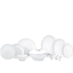 Resim Korkmaz Lidya Collection 60 Parça Platin Yemek Takımı A8186 