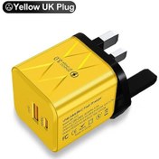 Resim 20w 3.0 Usb Hızlı Telefon Şarj Cihazı Tip C İphone Uyumlu 15 14 13 Samsung Xiaomi Pd 2 Uk Yellow 02 