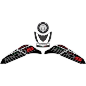 Resim GP Kompozit Ducati Multistrada 1200 S 2015-2018 Uyumlu Tank Pad Seti Beyaz 