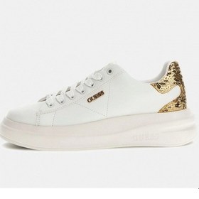 Resim Guess Elbina10 Kadın Beyaz Altın Deri Sneaker Flfe10ele12-whıgo Beyaz Altın 