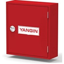 Resim Kkdavm 1" Tek Kapaklı Saç Kapak 25 M Hortumlu 0.90 MM Yangın Dolabı TSE'li Sıva Üstü Alperen 