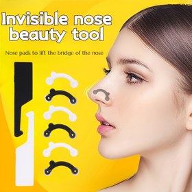 Resim 6 adet Siyah Görünmez Yumuşak Silikon Burun Yükseltme Aracı - Kaymaz Rahat Burun Köprüsü Güçlendirici, Pil Gerektirmez, Kokusuz Kadınlar ve Erkekler İçin, Doğal Görünüm, Yumuşak Malzeme, Burun Köprüsü Güçlendirici, Şık Tasarım, Dayanıklı Yapı 