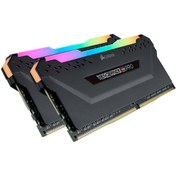 Resim CORSAIR CMW16GX4M2D3600C18 16GB (2X8GB) DDR4 3600MHz CL18 VENGEANCE RGB PRO SOĞUTUCULU DIMM BELLEK BLACK CORSAIR