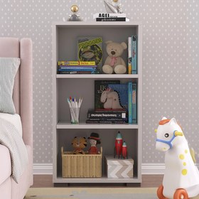 Resim Pratico 3 Gözlü Çocuk Odası Kitaplığı Beyaz 
