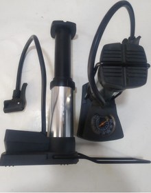 Resim Bisiklet Pompası 160 PSI Basınç Göstergeli Top İğnesi Dahil 