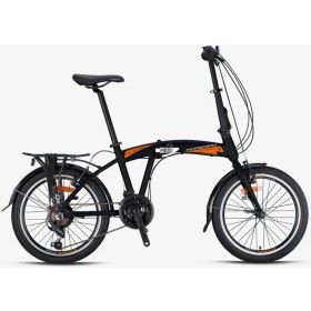 Resim Kron Fd 2000 Katlanır Bisiklet 20 Jant 21 Vites V Fren Siyah Gri Turuncu 