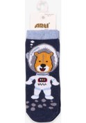 Resim Breeze Erkek Çocuk Soket Çorap Astronot Köpek Indigo (1-2-7-8 Yaş) 