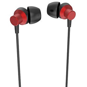 Resim Syrox K15 3.5 MM AUX 1.2 M 3.5 MM Aux Kablolu Mikrofonlu Kulak İçi Kulaklık Kırmızı Siyah 