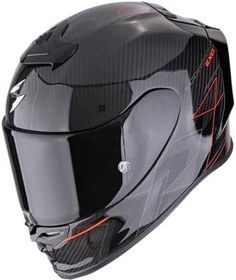 Resim Scorpion EXO R1 Evo Carbon Cynergy Spor Motosiklet Kask Siyah Kırmızı 