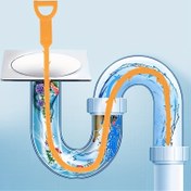 Resim 1 adet 19.6 inçlik Tıkanıklık Açma Aletleri Seti, Saç Temizleme Gereçli Duş Gideri Açıcı, Lavabo Temizleyici ve Saç Çıkarıcı - Duşlar, Mutfak Lavaboları, Küvetler ve Banyo Aksesuarları için Uygun 