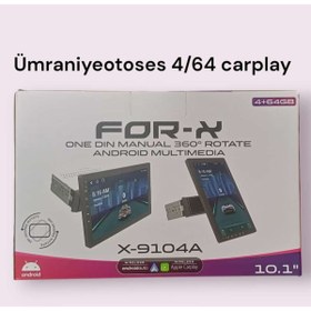 Resim For-X FORX 10,1 " 360 OYNAR BAŞLIKLI X9104 A 4/64 CARPLAY MULTİMEDYA 