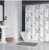 Resim Zethome Jackline Banyo Duş Perdesi 6771 Tek Kanat 1x120x200 