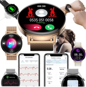 Resim RABBİT STORE Oppo A96 Uyumlu Akıllı Saat Kadınlar Için Mini Konuşma Özellikli Smart Watch Mini 
