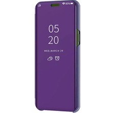 Resim Xiaomi Redmi 9 Kapaklı Kılıf Clear View Aynalı Stand Olabilen Lüx Kılıf Renk Seçenekli. 
