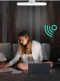 Resim Hareket Sensörlü Şarjlı Led Aplik 3 Farklı Işık Dokunmatik Sistem Beyaz 