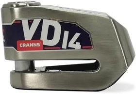 Resim CRANNS VD14 Alarmlı Disk Kilidi Bluetooth App Kontrollü 304 Paslanmaz SRA Sertifikalı 14 mm Karbür PİM 