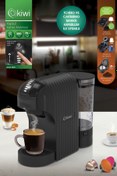 Resim Kiwi Kcm-7597 Multikapsül Kahve Makinesi Siyah Dolce Gusto/ Toz Kahve Ile Uyumlu 