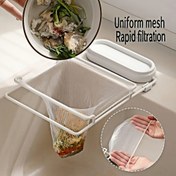 Resim 200 Adet Büyük Tek Kullanımlık Fileli Lavabo Süzgeç Torbaları - Mutfak Lavabosu Giderlerine Uygun, Dayanıklı Polyester Üçgen Filtre Torbaları Etkili Yiyecek Atıkları ve Artıkların Tutulması İçin, Çoğu Lavabo Filtresi için Kolay Temizlik, Mutfak Lavabo Aksesuarı | File Tasarım 