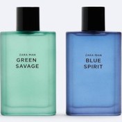 Resim Zara Man Blue Spirit + Green Savage Erkek Parfüm EDT 2 x 90 ML 