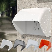 Resim Su geçirmez açık hava priz kapağı - Dayanıklı alev geciktirici plastik, kolay kurulum için şeffaf tasarım, yağmur ve enkazdan korur, beyaz, şeffaf, siyah, turuncu renklerde mevcut, bahçe elektrik güvenliği | Kavisli tasarım koruyucu | UV dirençli malzeme 