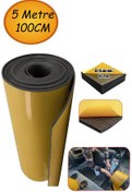 Resim NUBLADO Yapışkanlı Araç Ses Isı Yalıtım İzolasyon Bant En:100 cm Kalınlık:10 mm Uzunluk:5Metre Kauçuk Sünger 