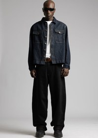 Resim Denim Ceket - Koyu Lacivert / S 