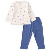 Resim Boumini Bebek Ve Çocuk Pijama Takımı Mavi Miskin-mavi Mavi 