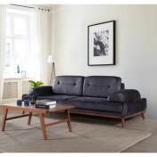 Resim Perla Sofa Nelson Üçlü Koltuk Babyface Antrasit 