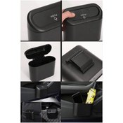 Resim SEBURAM COLLECTION Açılıp Kapanan Oto Çöp Kovası Koku Yapmayan Araç İçi Çöp Kovası Oto Araba İçi Kapaklı Çöp Kovası 