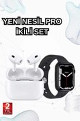 Resim RBY 2025 Model Akıllı Saat ve Yeni Nesil Pro Bluetooth Kulaklık TWS Yüksek Ses Kaliteli 