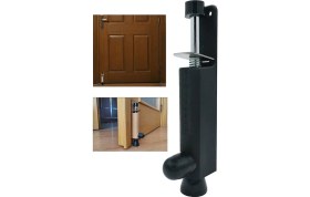 Resim ŞENEL Yapı Market 12 Adet Kutu Azm Frenli Basmalı Kapı Stoperi Tampon Siyah 