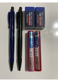 Resim Faber Econ Siyah-lacivert Set +faber 120'li Uç 2 Adet + Faber Silgi 2 Adet Siyahlacivert 