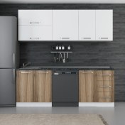 Resim Minar 220 cm Mutfak Dolabı Beyaz Dore 220-D10 