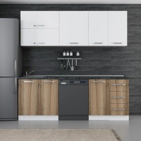 Resim Minar 220 cm Mutfak Dolabı Beyaz Dore 220-D10 