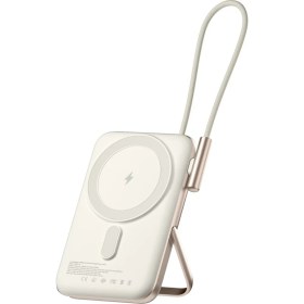 Resim Ivoomi Magsafe Powerbank 10000 mAh Standlı 20W 15/16 Pro Max S23/24/25 Ultra Dahili Type-C Kablolu Taşınabilir Hızlı Şarj Cihazı 